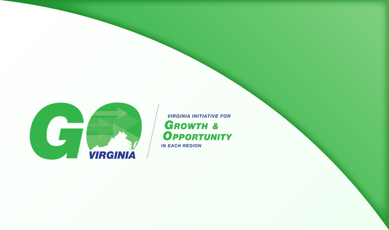 The Growth and Opportunities VA logo under a green arch - text reads: "Virginia Initiative for Growth and Opportunity in each region"